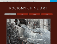 Tablet Screenshot of kociomykfineart.com